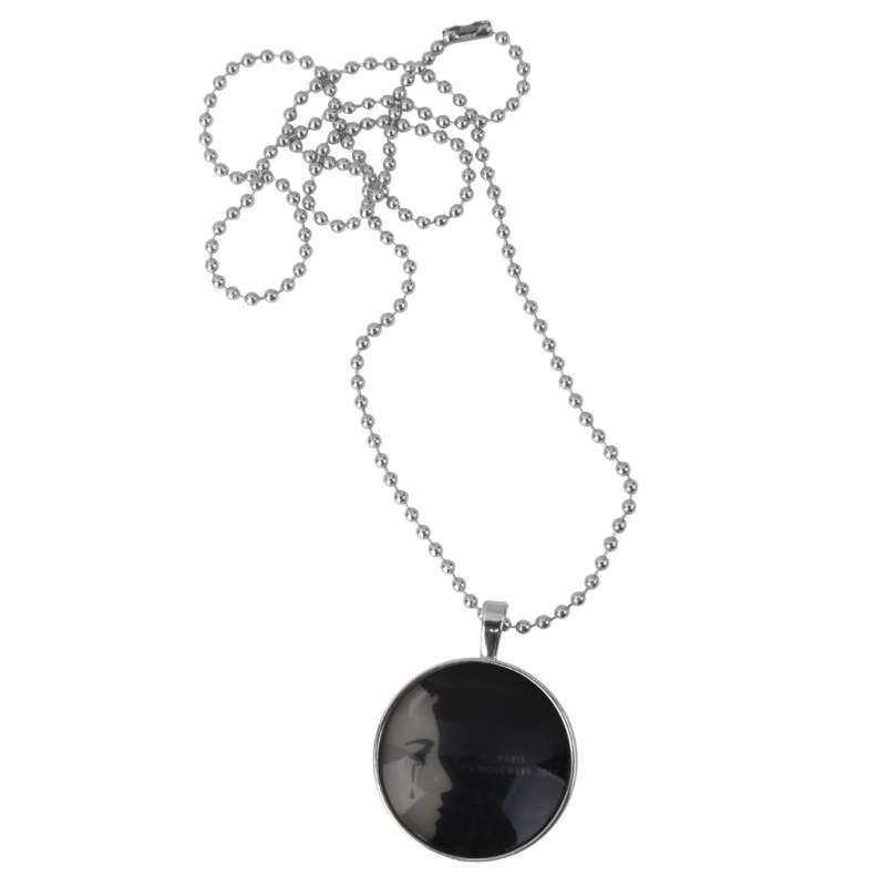 Dark Pendant Bead Chain Necklace 