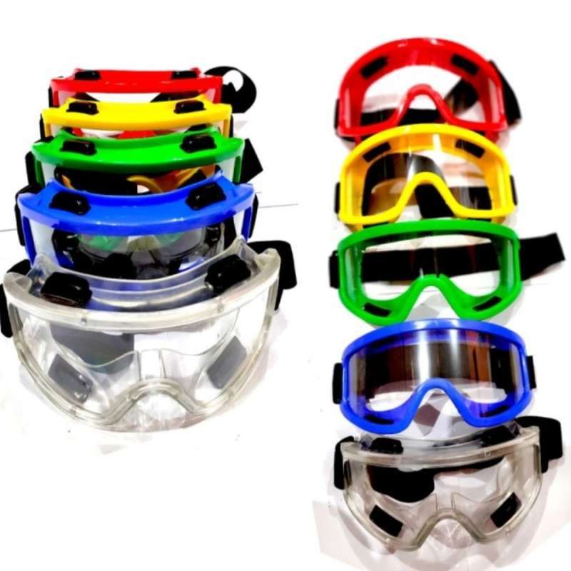 Jual KACAMATA SAFETY GOOGLE TRAIL MOTOR CROSS MERAH MOTOCROSS di