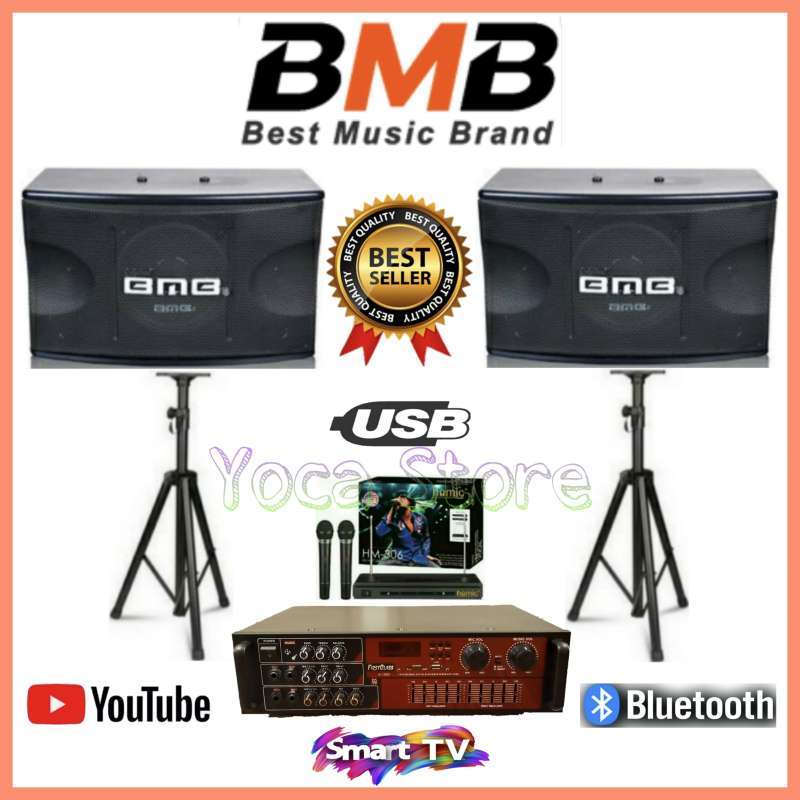 Jual Paket Sound System Karaoke Speaker Bmb 10 Inch Ampli Bluetooth Usb Fm Radio Online April 21 Blibli