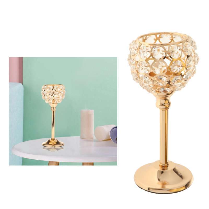 Jual Golden Crystal Bowl Candle Holders For Aromatherapy Weddings Party Favors Table Centerpieces Decoration For Holidays Online April 2021 Blibli