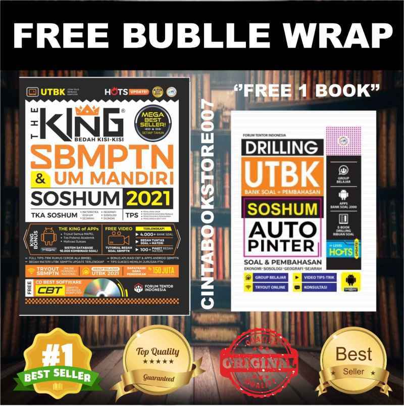 Jual Gratis 1 Buku Drilling Utbk Soshum The King Bedah Kisi Kisi Sbmptn Dan Um Mandiri Soshum 2021 Online April 2021 Blibli