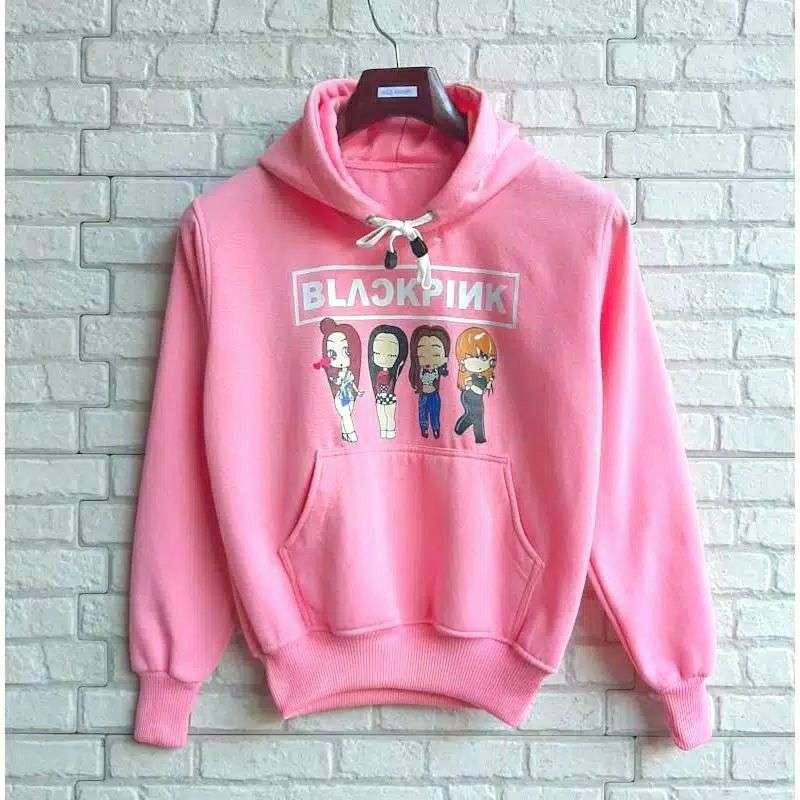 Jaket sales hoodie blackpink