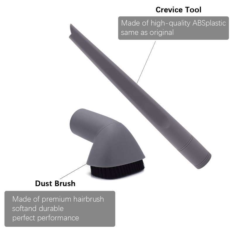 Crevice Nozzle and Dust Brush Kit for Shark Navigator NV350 NV351 NV352,