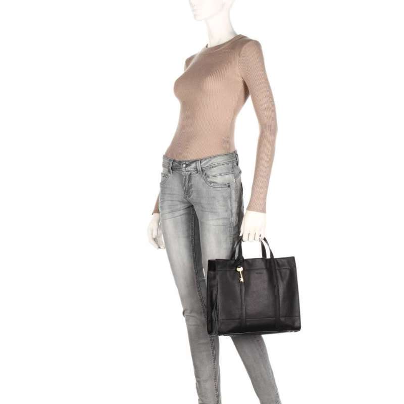 Fossil carmen shop shopper black