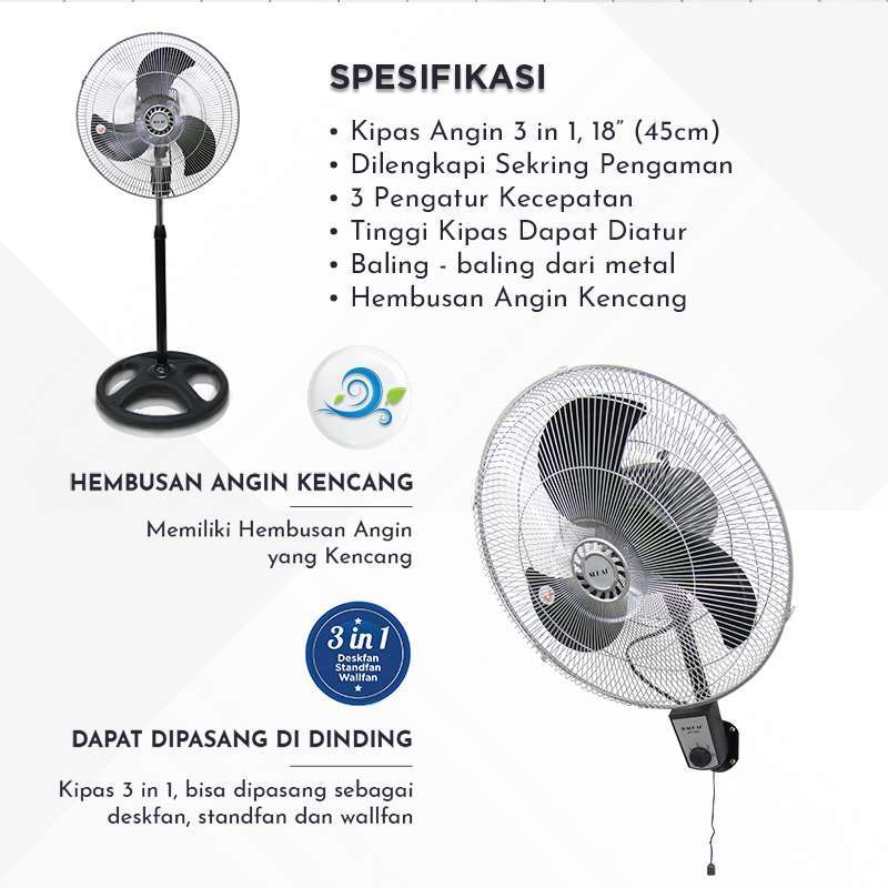 Jual Sekai Kipas Angin Tumpu Industri Ist 1851 18 Inch Online Februari 2021 Blibli