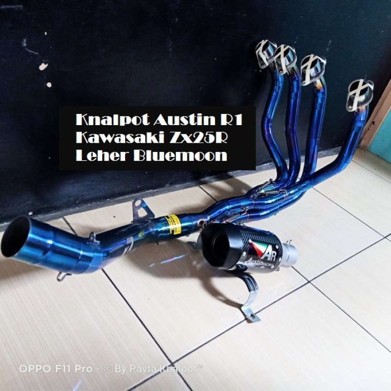 Jual Knalpot Austin Racing R1 Carbon Header Blue Full System Kawasaki Zx25r Zx 25r Zx 25r Murah Mei 2021 