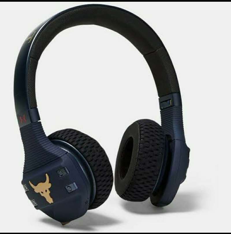JBL Under Armour UA Sport Wireless Train Project Rock Edition Headphones Navy