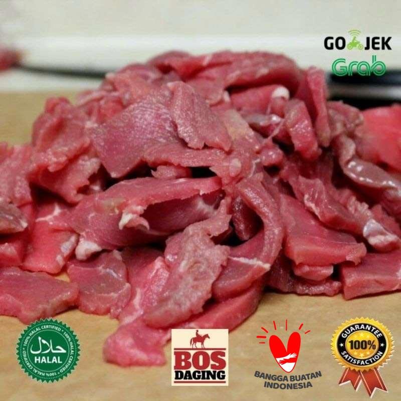 Jual Bos Daging Daging Sirloin Slice Teriyaki 250gr Lokal Segar Terbaru Juni 2021 Blibli