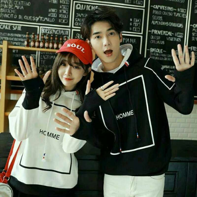 Baju hoodie couple hot sale