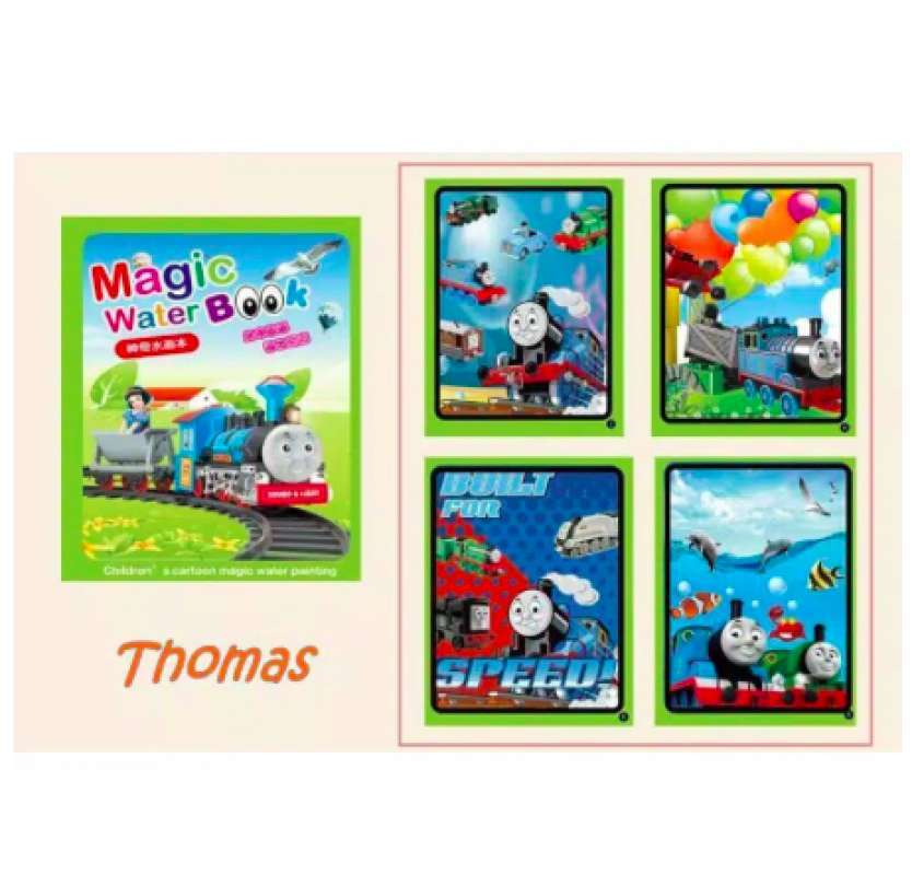 Jual Mainan Edukasi Magic Colour Book Buku Gambar Buku Mewarnai Thomas Online Maret 2021 Blibli