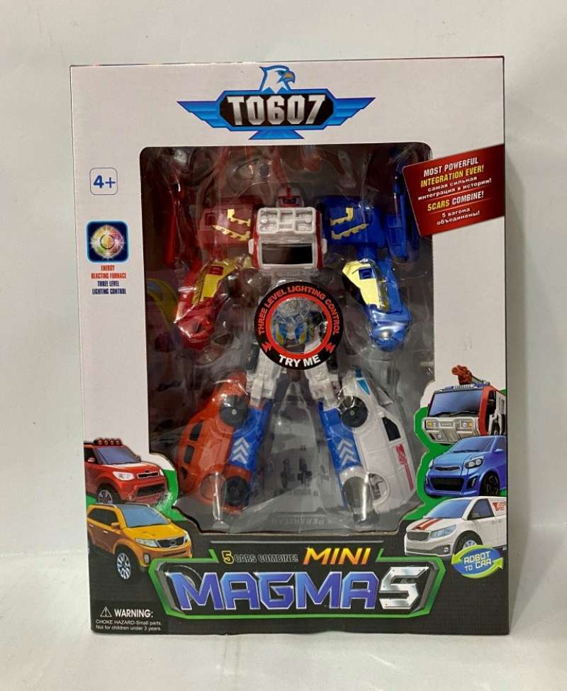 Promo Mainan Anak Deformation Robot Tobot Magma 5in1 339-5c Plus