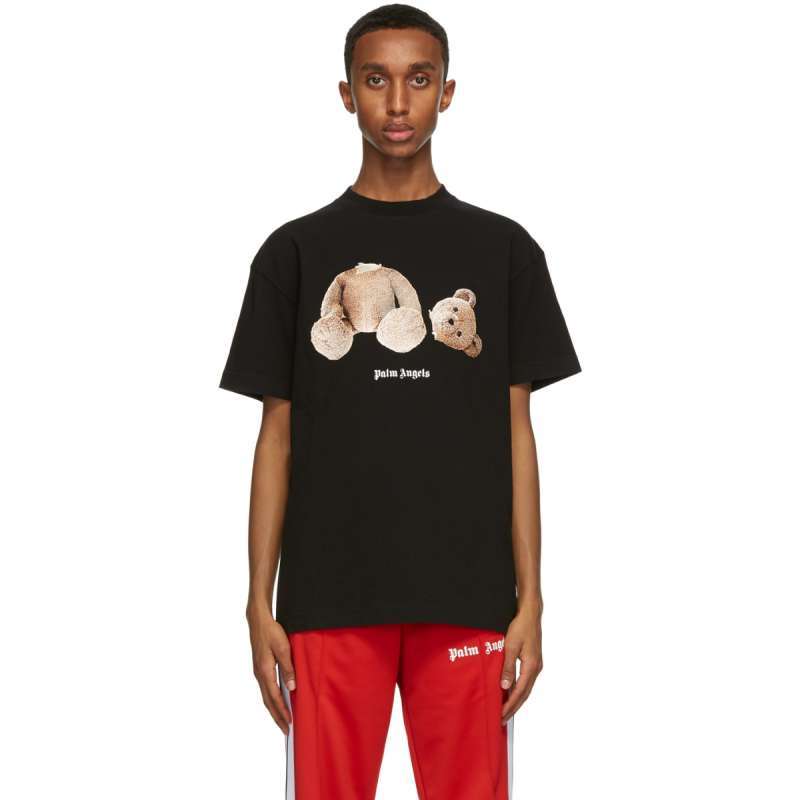 Palm Angels Bear T-shirt Black Brown 