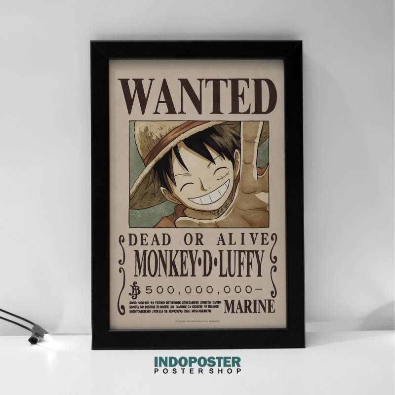 Jual Poster Hiasan Dinding Anime One Piece Wanted Luffy The Monkey Indoposter A4 30x20cm Online Maret 2021 Blibli Get one for yourself and decorate your home in one piece style! poster hiasan dinding anime one piece wanted luffy the monkey indoposter a4 30x20cm