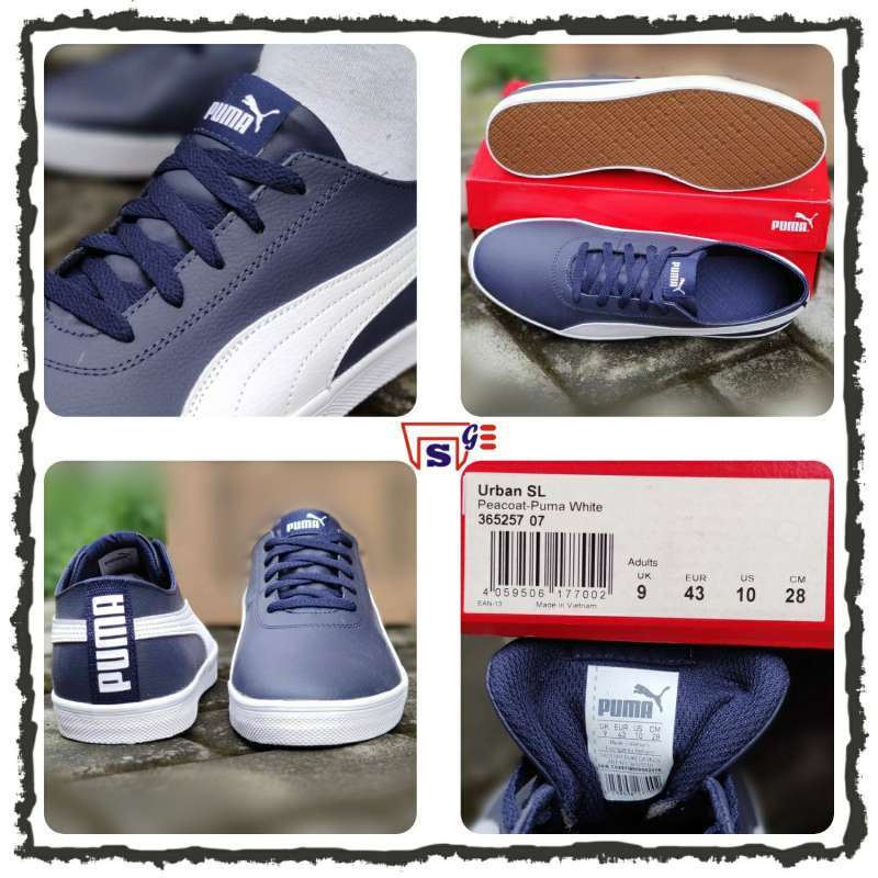 Jual Sepatu Sneakers PUMA URBAN SL ORIGINAL 36525707 PEACOAT PUMA