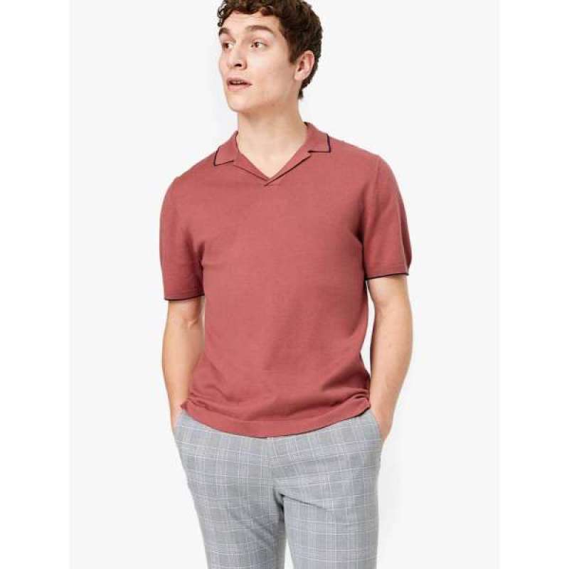 Cotton Knitted Polo Shirt di Seller 