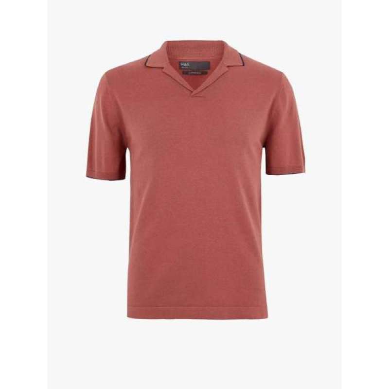 Cotton Knitted Polo Shirt 