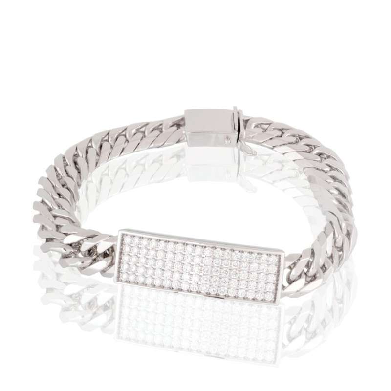 Jual Gelang Pria Emas Putih dengan Berlian code P1910020025 ...