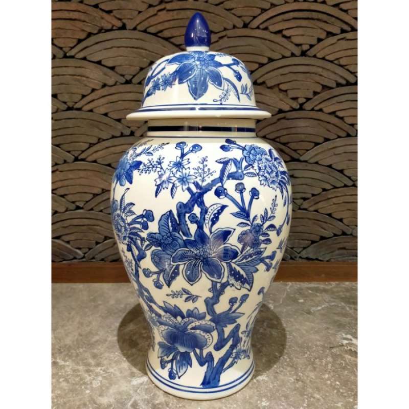 Jual Guci Keramik Biru Putih Guci Antik Tinggi 52 Cm Toples Keramik Murah Mei 2021 Blibli