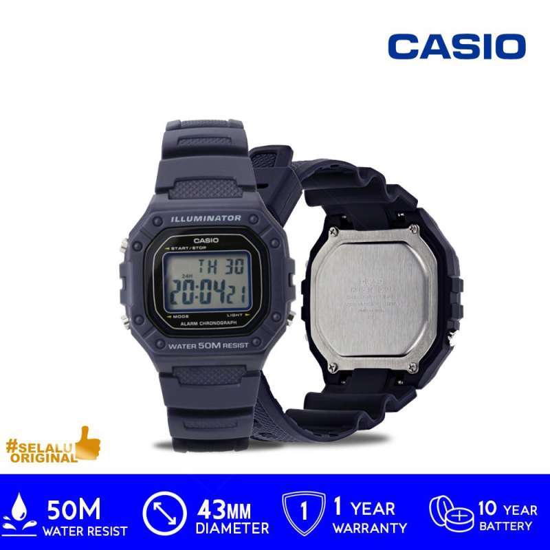Promo CASIO Digital Jam Tangan General W-218H-2AVDF di Seller Demure  Exclusive Partner - Kota Jakarta Selatan, DKI Jakarta | Blibli