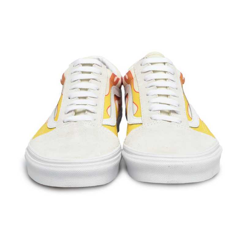 flame vans white