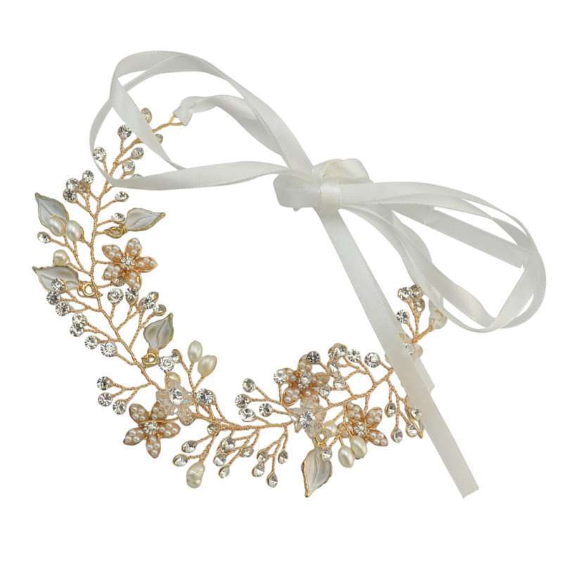 Promo Cute Leaf Pearl Dainty Bridal 