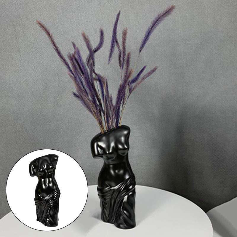 Creative Ceramic Plant Pot Human Face Figure Flower Holder Vase Home Decor 