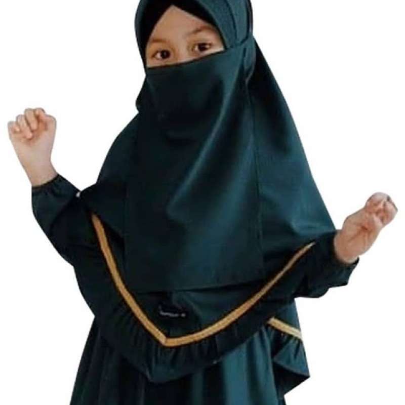 Jual Naira Gina Dress Kids Plus Khimar Dan Cadar Anak Usia 8 10tahun Murah Mei 2021 Blibli