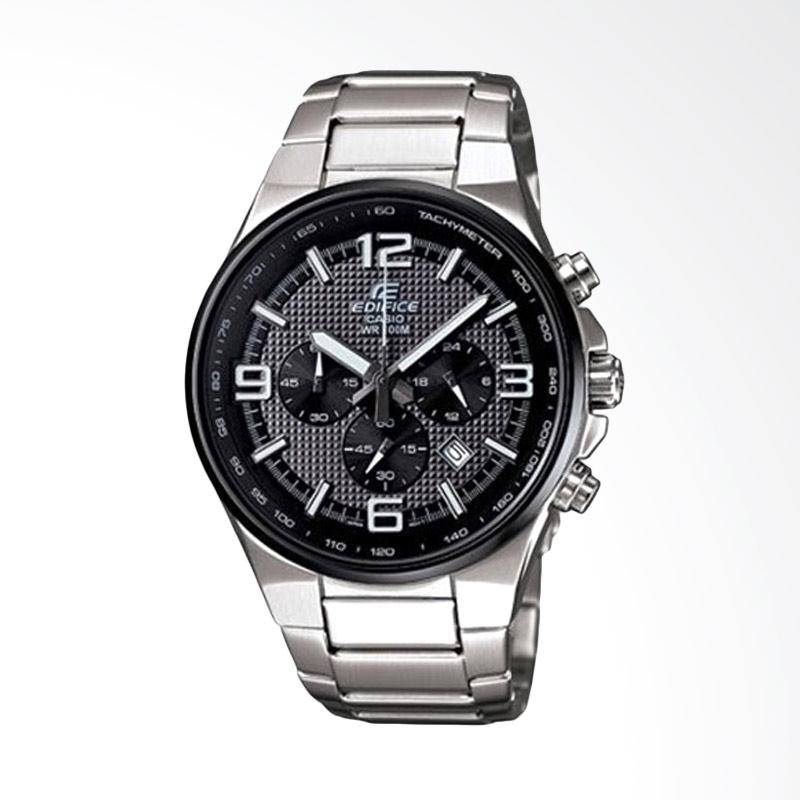 EDIFICE Chronograph Tachymeter Tali Stainless Steel Jam Tangan Pria - Silver EFR-515D-1A7VDF