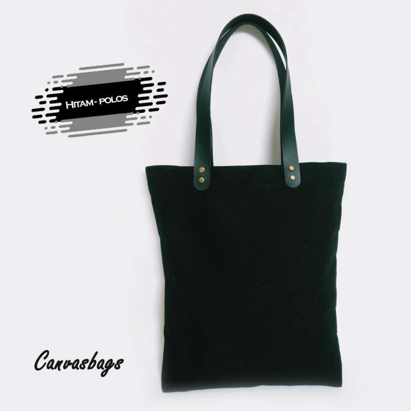 Tote bag polos hitam hotsell