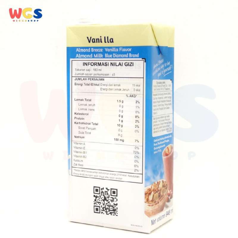 Jual Blue Diamond Almond Breeze Vanilla Almond Milk 946 ml di ...