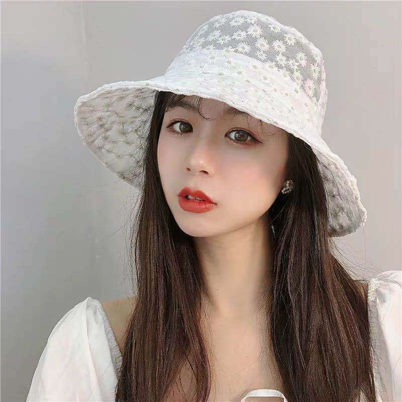 Sun Protection Lace Women Fisherman Hat 