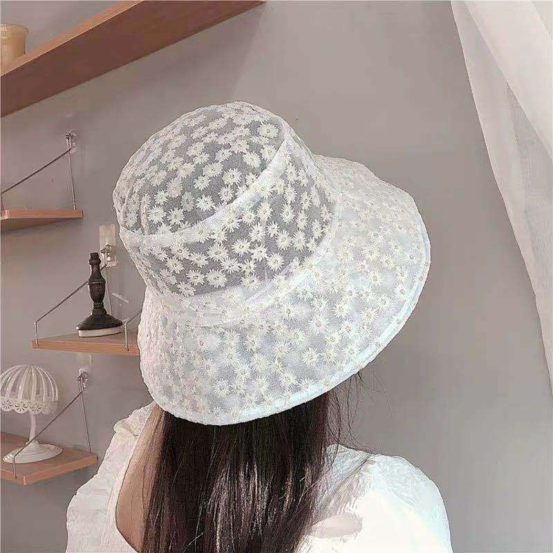 Sun Protection Lace Women Fisherman Hat 