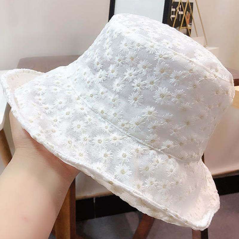 Sun Protection Lace Women Fisherman Hat 