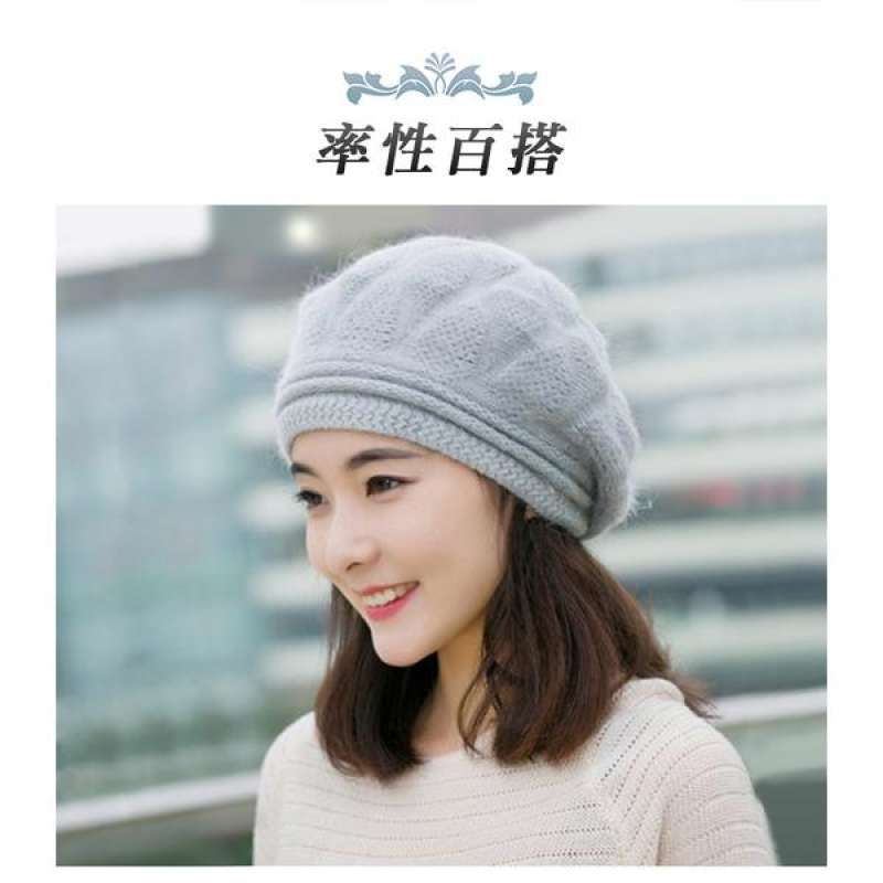 Yang Yi Yan small ribbed wool hat ear 
