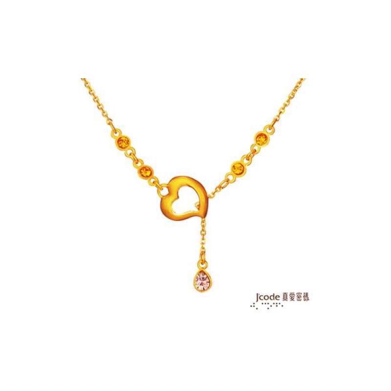 password gentle love pure gold necklace 