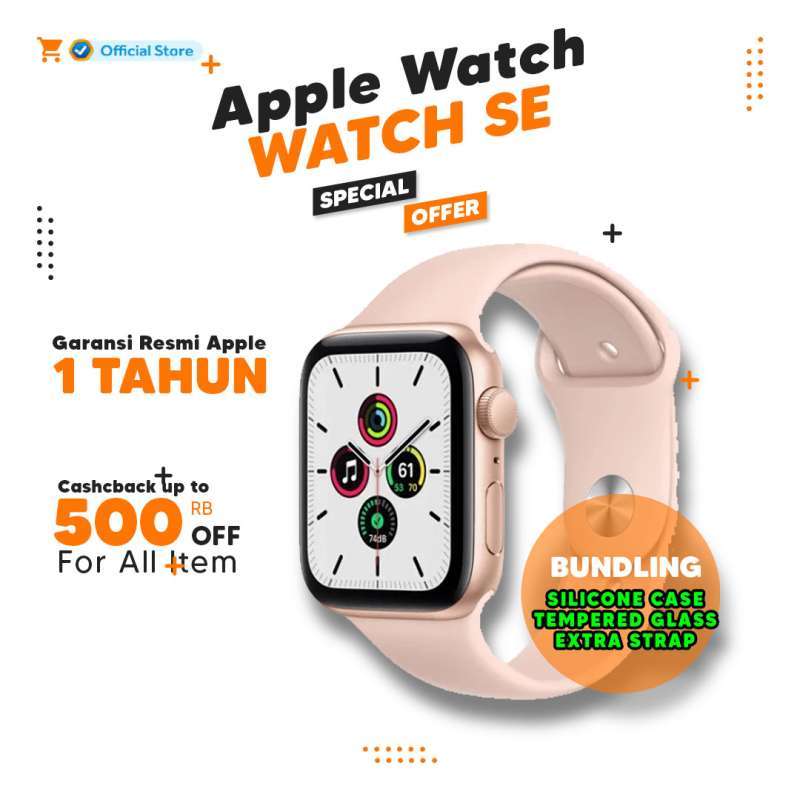 Jual Apple Watch SE 40mm - Gold Pink di 