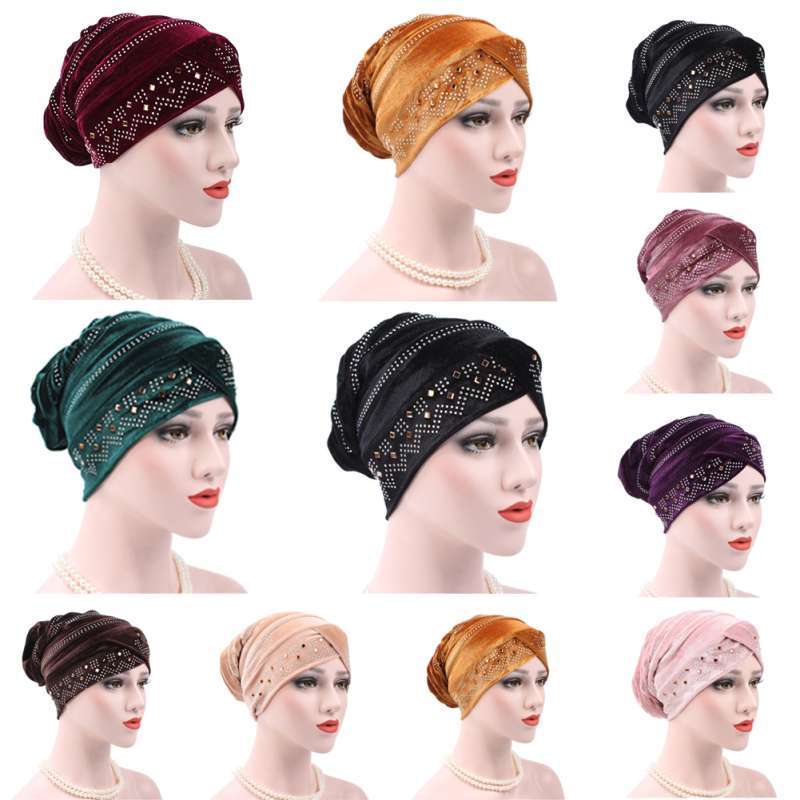 Women Velvet Beanie Chemo Cancer Cap 