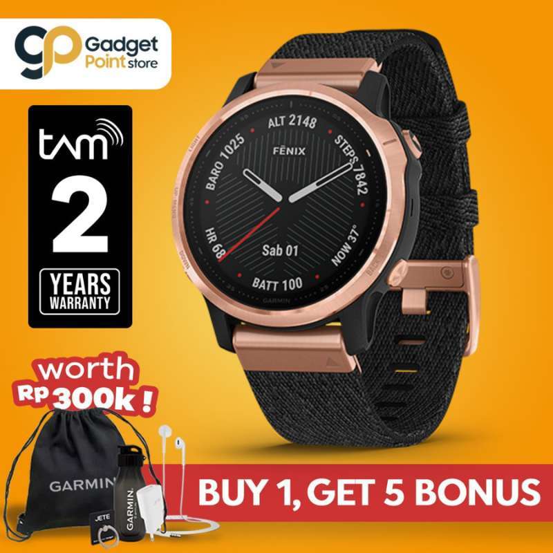 Jual Garmin Fenix 6S Sapphire Rose Gold tone with Heathered