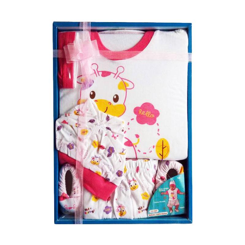 Kiddy 11157 Funny Giraffe Baby Gift Set Pakaian Bayi - Pink