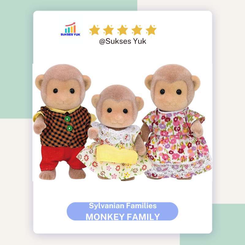 Monkey family best sale sylvanian