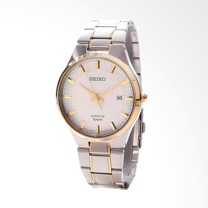 seiko sapphire 100m gold