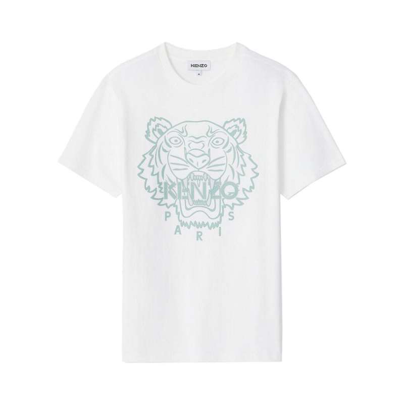 Jual Kenzo Tiger Embossed T-Shirt White 