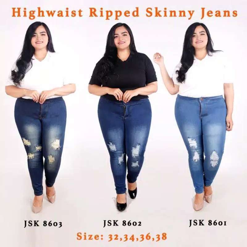 Celana Panjang Ripped Skinny Jeans 