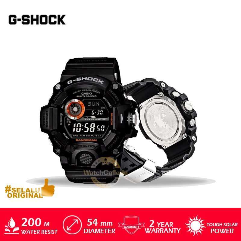 Jual CASIO G Shock Rangeman Jam Tangan Pria Black GW 9400BJ 1B