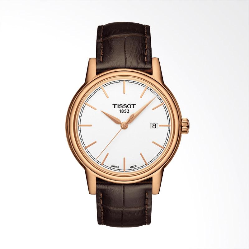 TISSOT Carson Leather Jam Tangan Pria Coklat