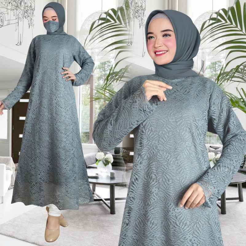 Baju Gamis Brokat Baju Hijab Brokat Modern Jual Gamis Brokat