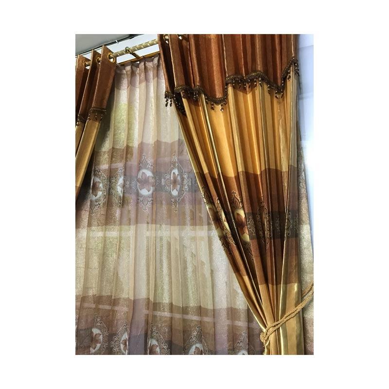 Jual Butik Gorden 8688 Gorden 3 In 1 Blackout Import Coklat 2 Gorden 1 Vitras Online April 2021 Blibli