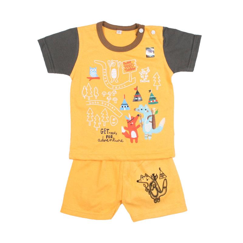 Harga UAKA BABY UK-412141 Oblong Setelan Baju Bayi Laki-laki - Kuning Murah