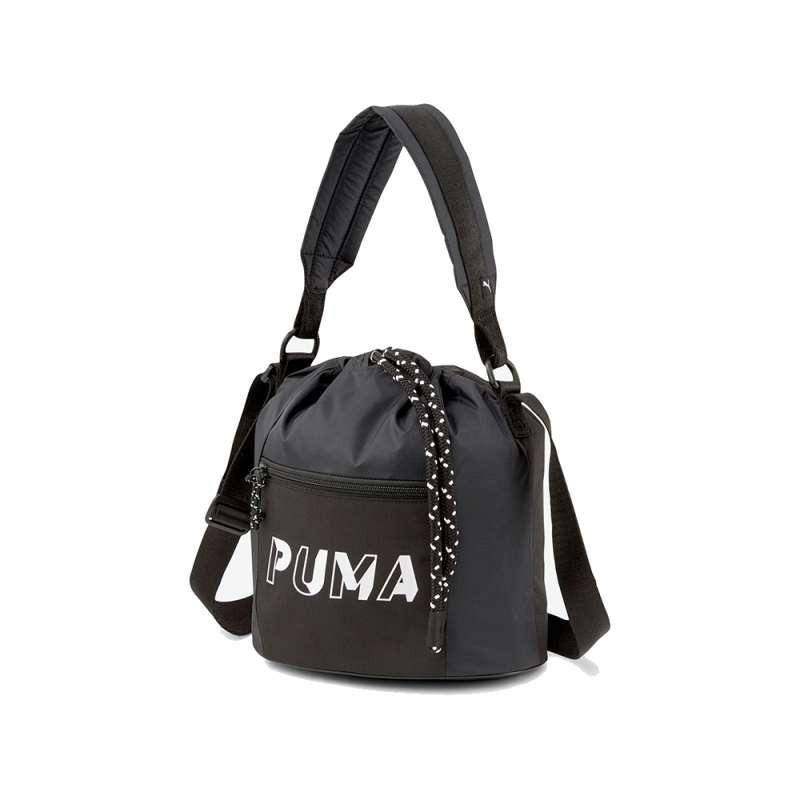 Jual Tas PUMA Core Base Bucket Womens Shoulder Bag black ORIGINAL
