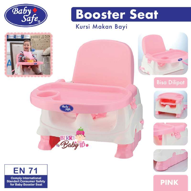 Jual Baby Safe Booster Seat Kursi Lipat Makan Bayi Biru Pink